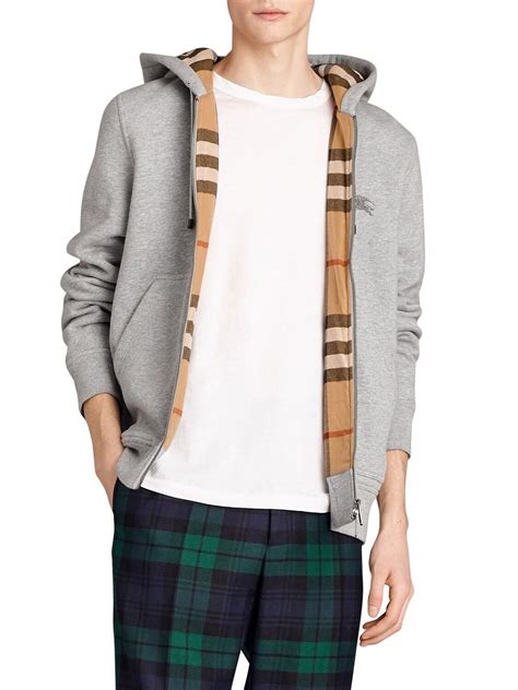 burberry zip hoodie mens|burberry sweater men's hoodie.